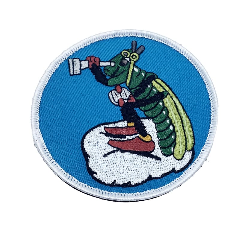 Army WWII Grasshopper Patch – With Hook and Loop
