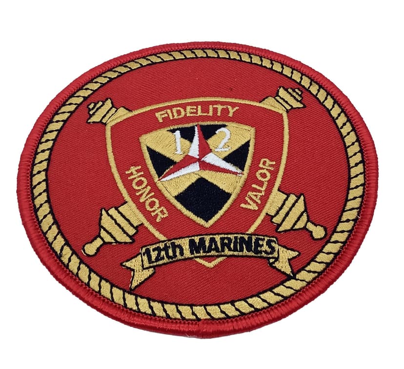12th Marines Patch – No Hook and Loop