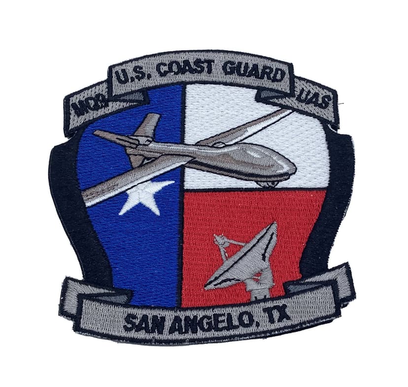 US Coast Guard San Angelo MQ-9 Predator Patch – With Hook and Loop