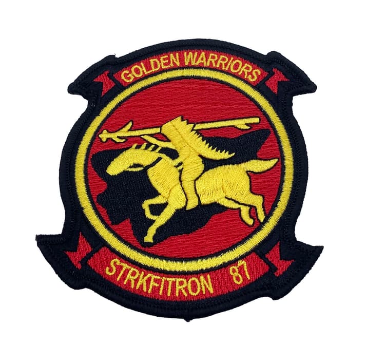 VFA-87 Golden Warriors Patch – With Hook and Loop