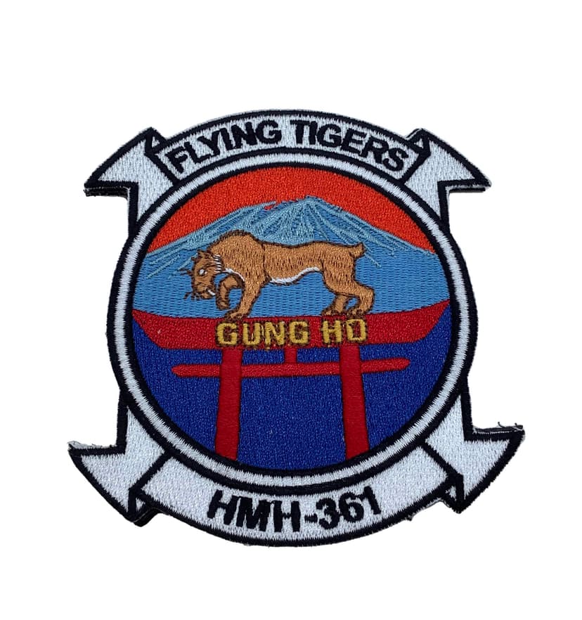HMH-361 Flying Tigers Gung Ho Patch – With Hook and Loop