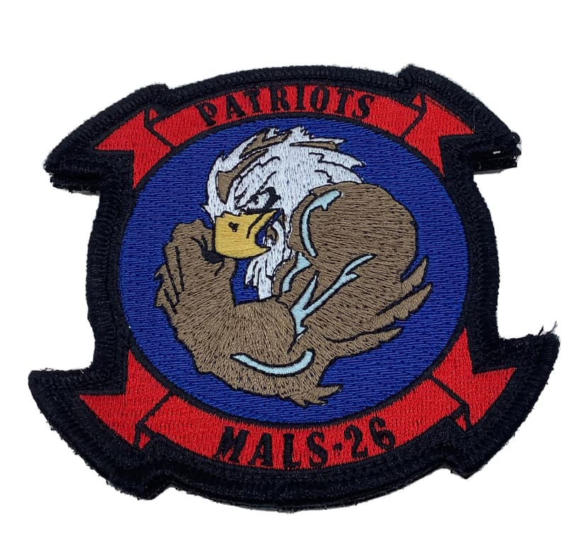 MALS-26 Patriots Patch – With Hook and Loop