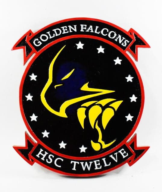HSC-12 Golden Falcons Plaque