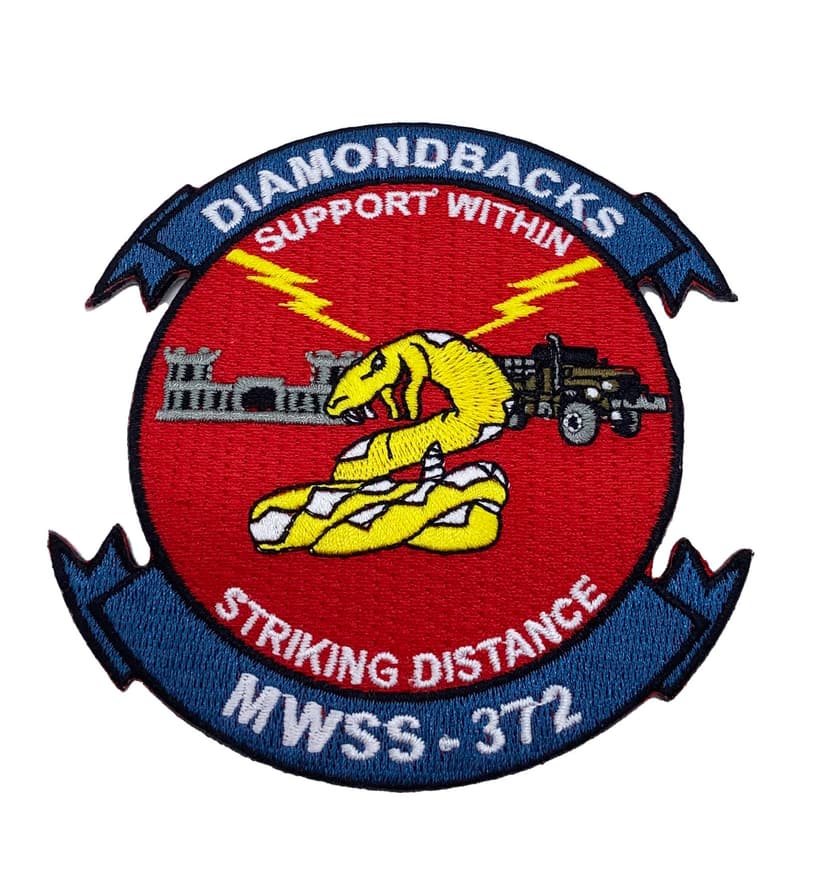 MWSS-372 Diamondbacks Patch – Plastic Backing