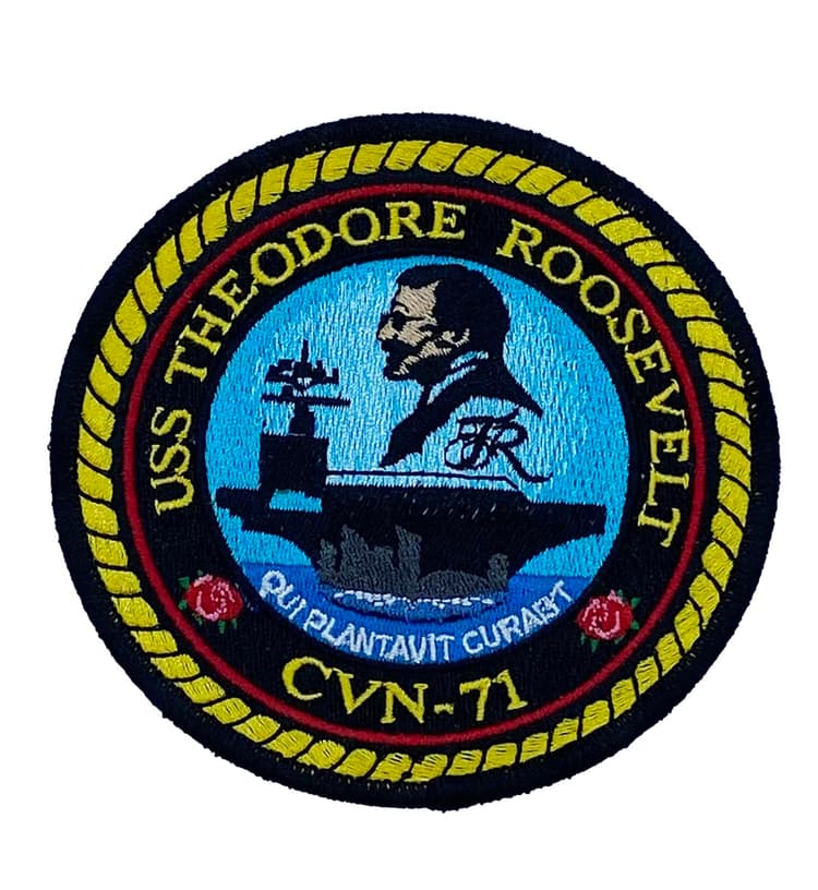 USS Theodore Roosevelt CVN-71 Patch –Plastic Backing