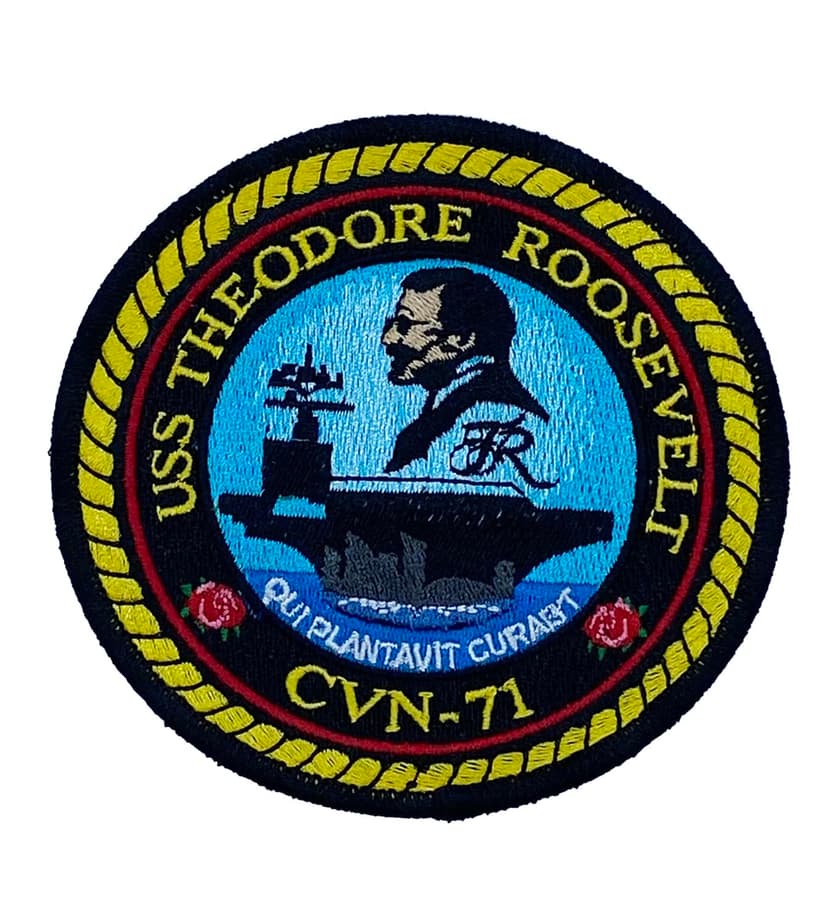 USS Theodore Roosevelt CVN-71 Patch –Plastic Backing