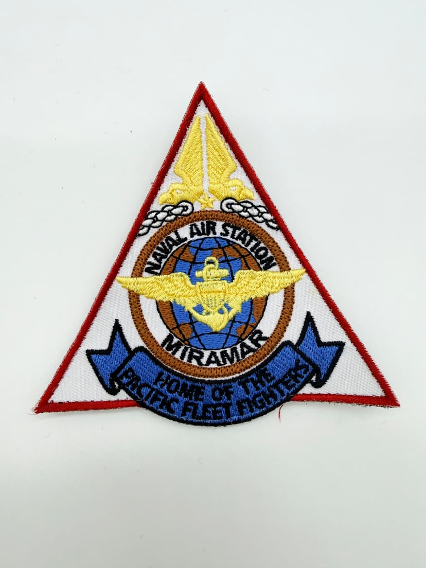 Nas Miramar TopGun Patch – Plastic Backing/Sew On, 4"