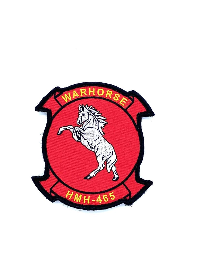 HMH-465 Warhorse Patch – With Hook and Loop
