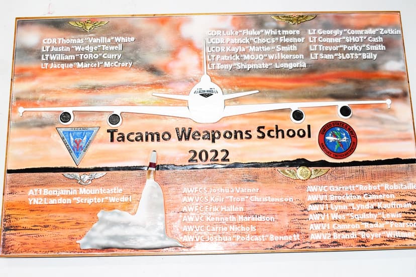 Tacamo Weapons School 2022 36 inch Plaque