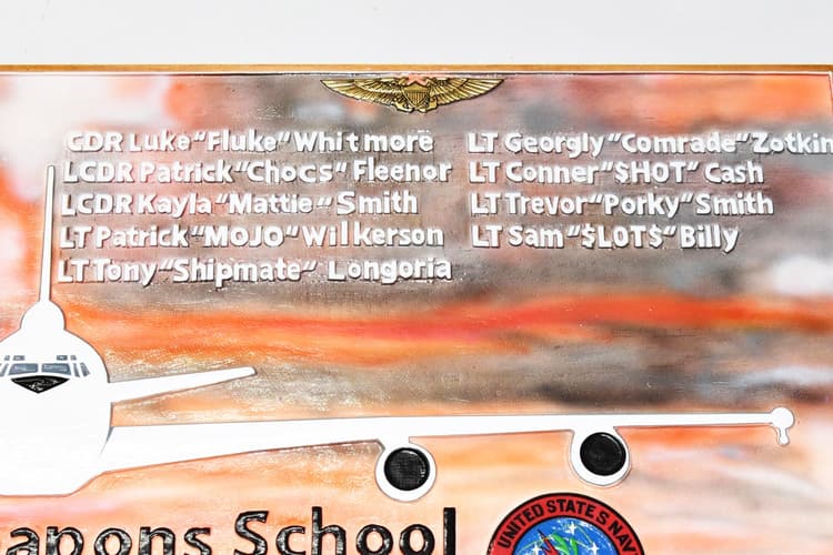 Tacamo Weapons School 2022 36 inch Plaque