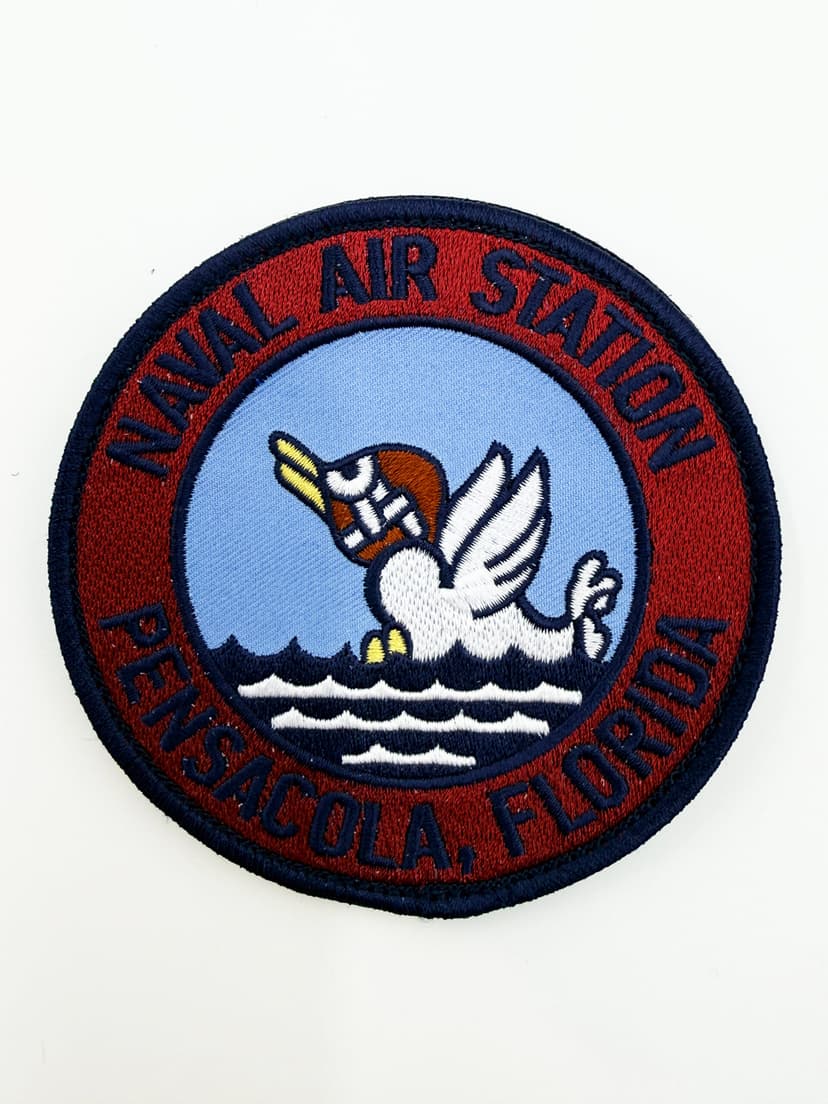 NAS Pensacola Patch – With Hook and Loop, 4in