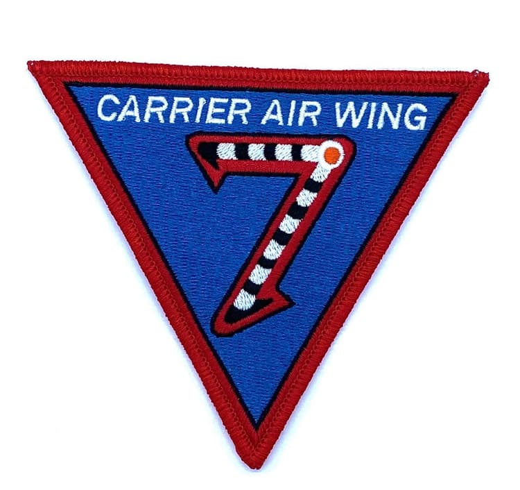 Carrier Air Wing CVW-7 Patch- With Hook and Loop
