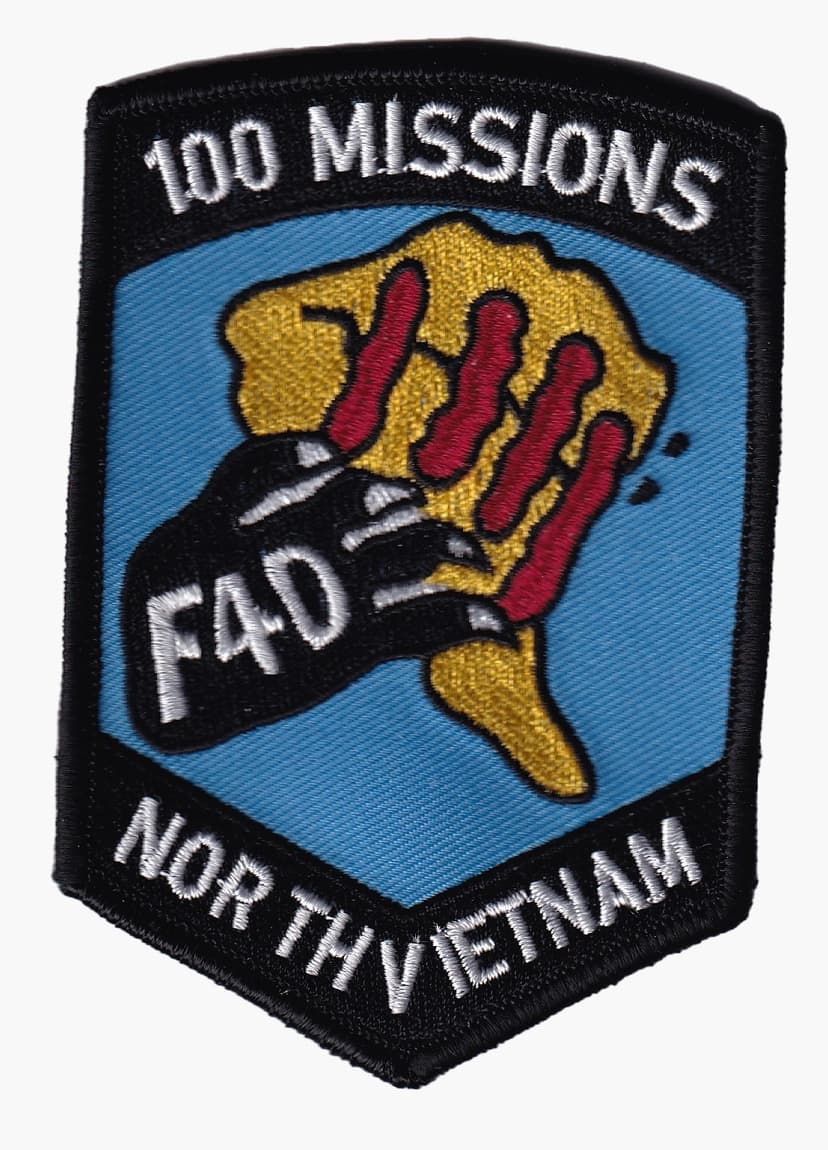 100 Mission F4d North Vietnam Patch
