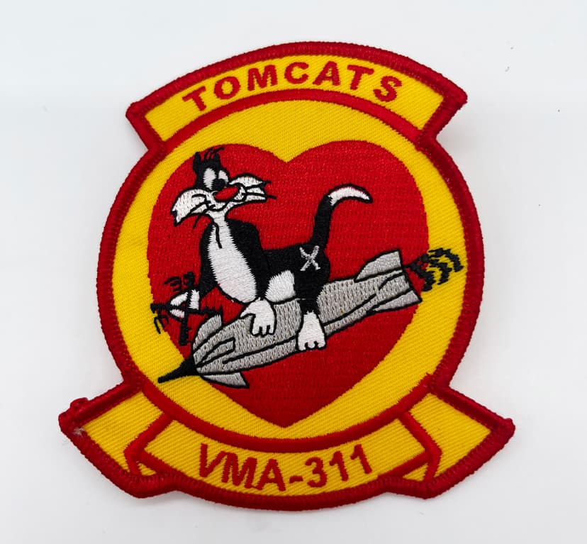 VMA-311 Tomcats (Sylvester) Patch – With Hook and Loop, 4 in