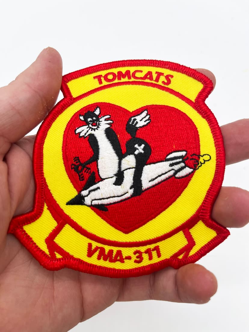 VMA-311 Tomcats (Sylvester) Patch – With Hook and Loop, 4 in