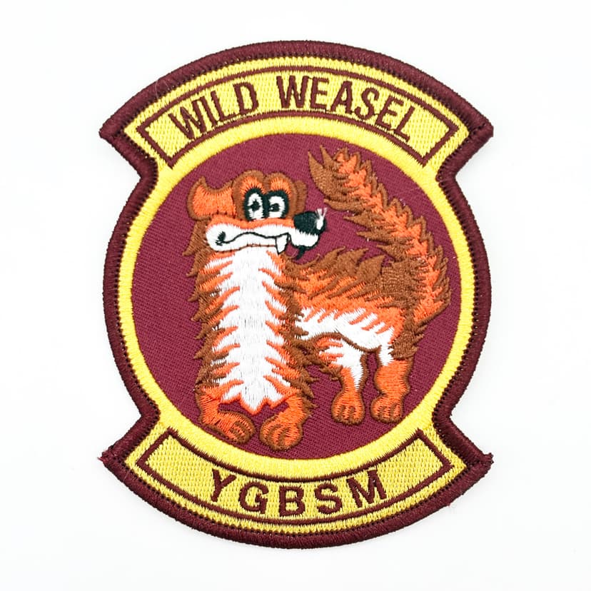 Wild Weasels YGBSM Patch– Sew on, 4.5"