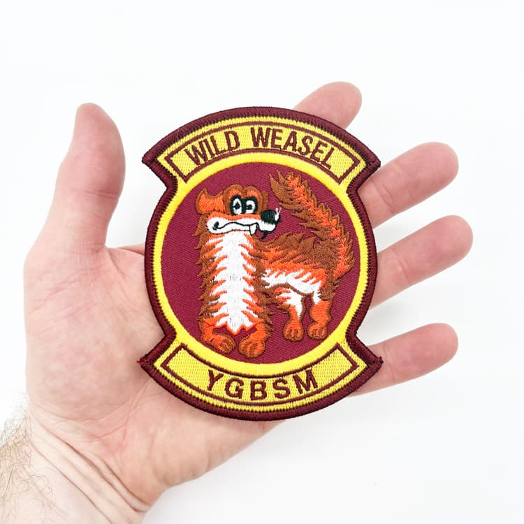 Wild Weasels YGBSM Patch– Sew on, 4.5"