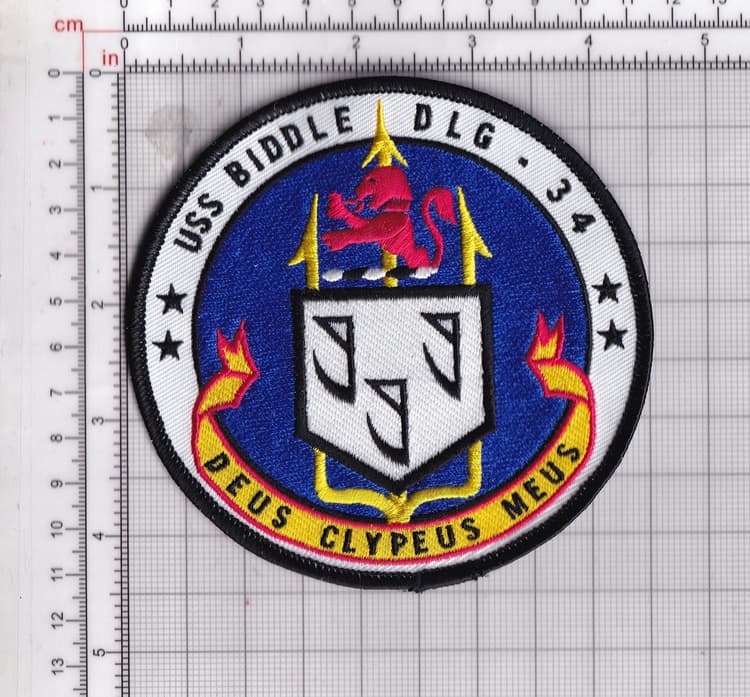 DLG-34 USS Biddle Patch