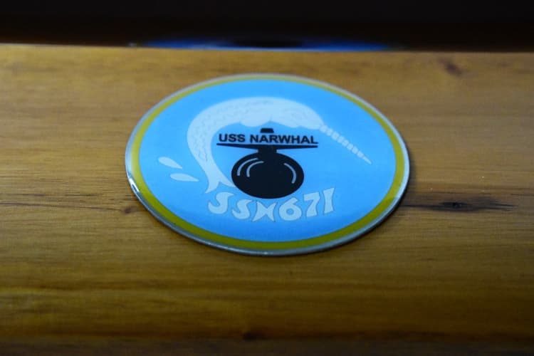 USS Narwhal (SSN-671) Submarine Model, Mahogany, 20"