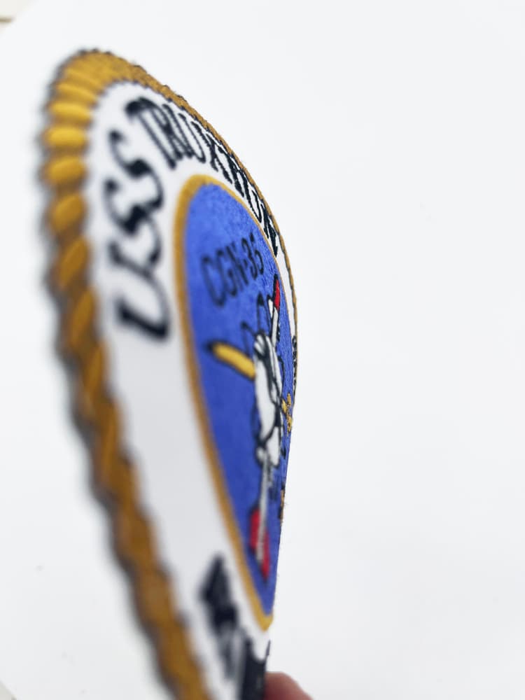 CGN-35 USS Truxtun Patch – Embroidered, 4.5 Inch, Iron On