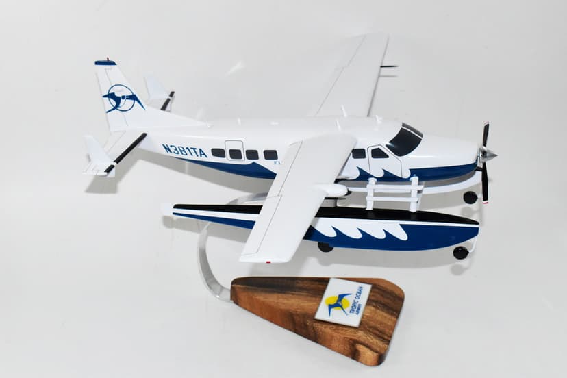 Cessna Caravan,18" Mahogany Scale Model