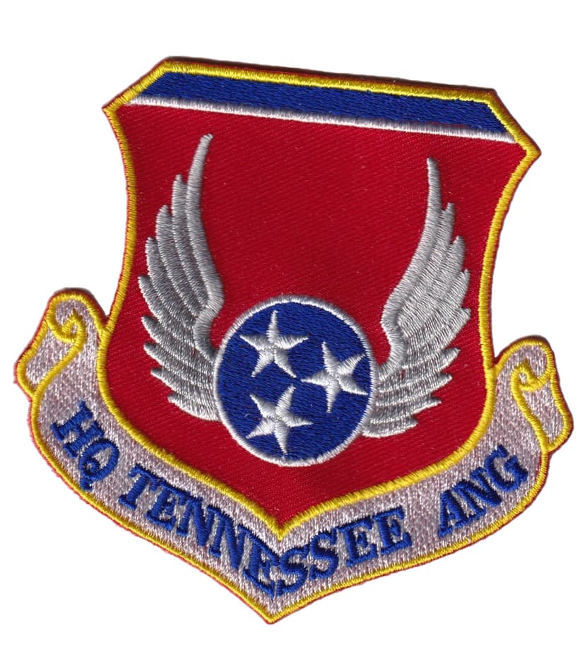 HQ Tennessee ANG Patch - Sew On, 3.5"
