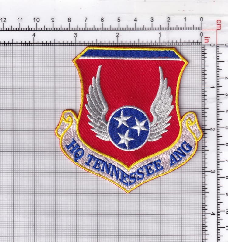 HQ Tennessee ANG Patch - Sew On, 3.5"