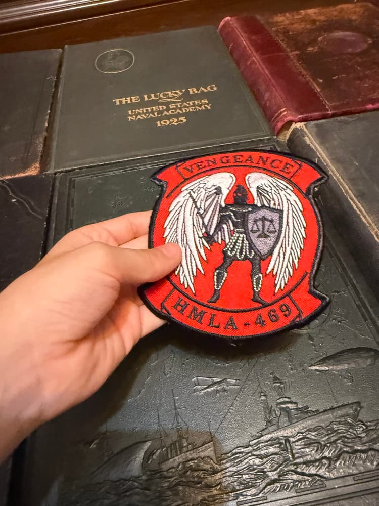 HMLA-469 Vengeance Patch – With Hook and Loop, 4"