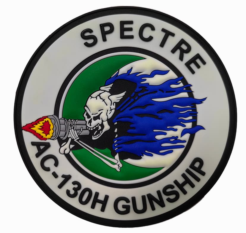 Lockheed Martin AC-130H Spectre Gunship PVC Glow in the Dark Patch