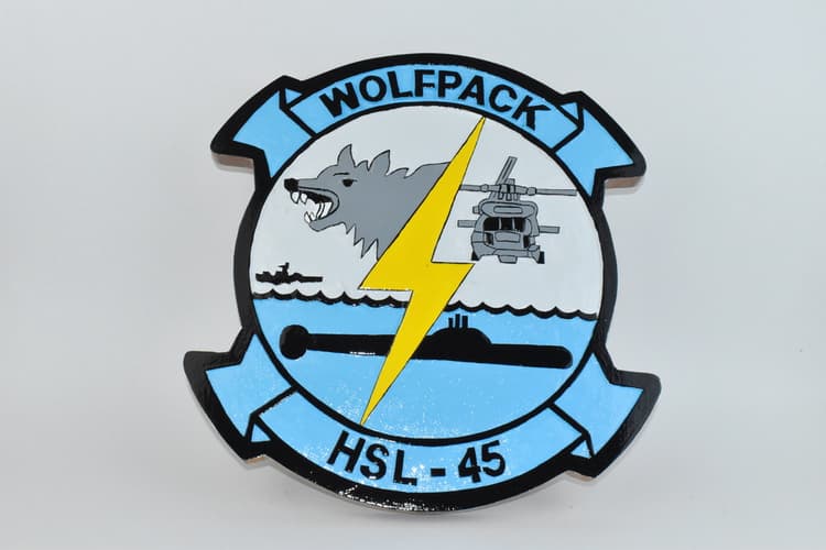 HSL-45 Wolfpack Plaque