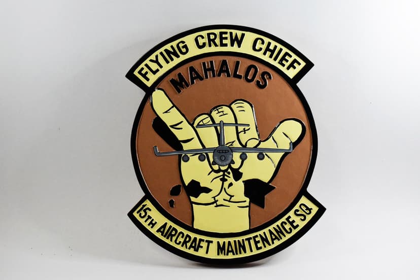 15th AMXS Flying Crew Chiefs Plaque