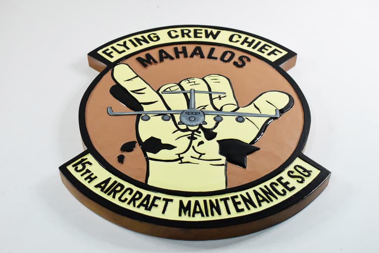 15th AMXS Flying Crew Chiefs Plaque