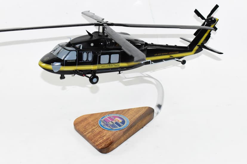 Sikorsky UH-60 Blackhawk, US Customs and Border Patrol Air and Marine, 1/38 (16") Mahogany Model