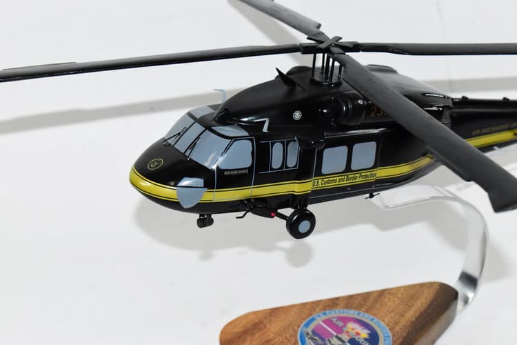 Sikorsky UH-60 Blackhawk, US Customs and Border Patrol Air and Marine, 1/38 (16") Mahogany Model
