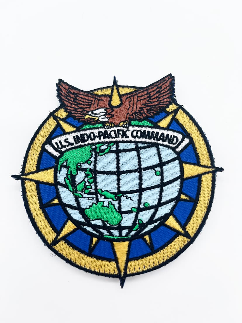 US Indo-Pacific Command INDOPACCOM Patch – Hook and Loop On, 4"