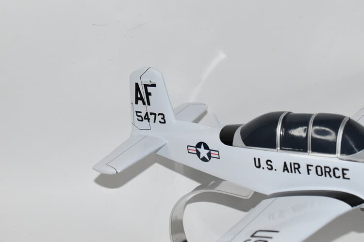Beechcraft® T-34b Mentor, US Air Force, 16 inch Mahogany Model