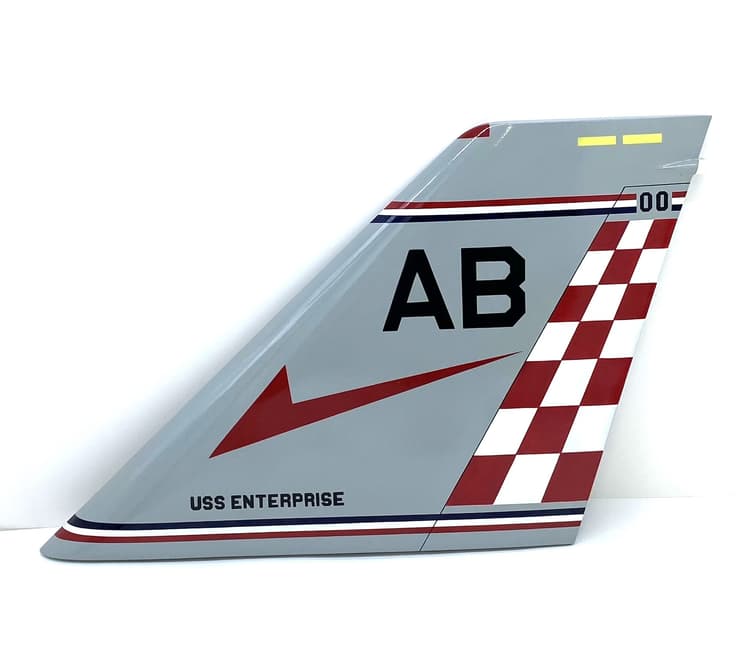 VF-211 Fighting Checkmates F-14 Tail Flash, Mahogany