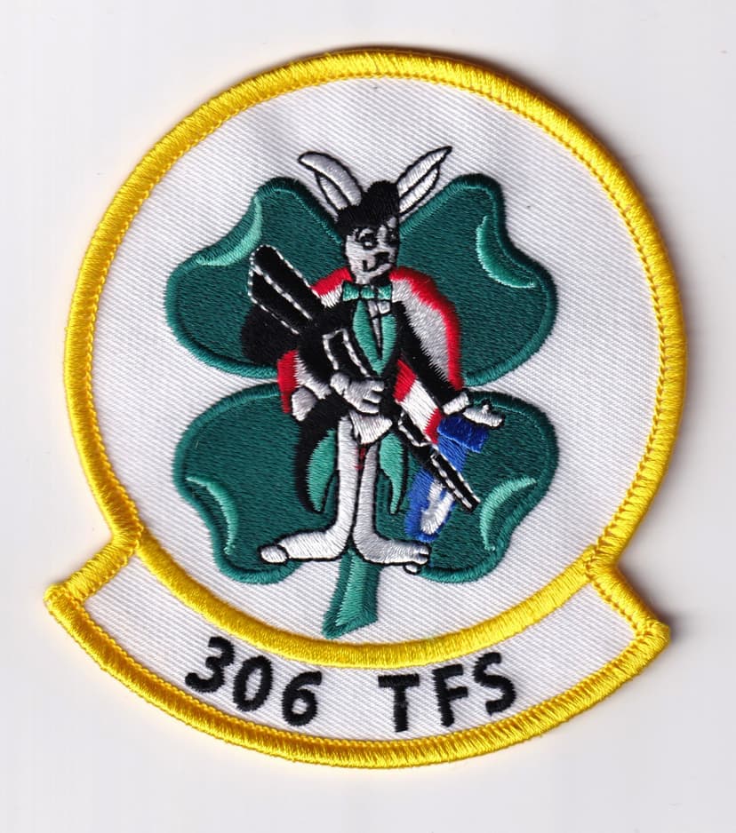 306th Tactical Fighter Squadron The Gunners, 4 inch Patch