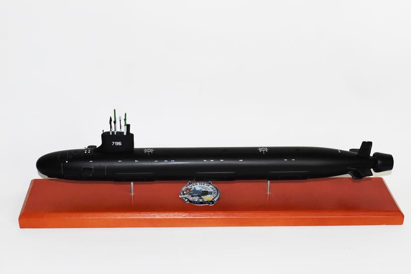 USS New Jersey (SSN-796), 20-inch Mahogany Model