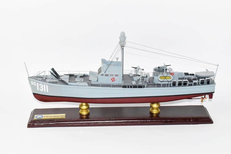 SC 1311, SC-497 Class Submarine Chaser,18 inch Mahogany Model
