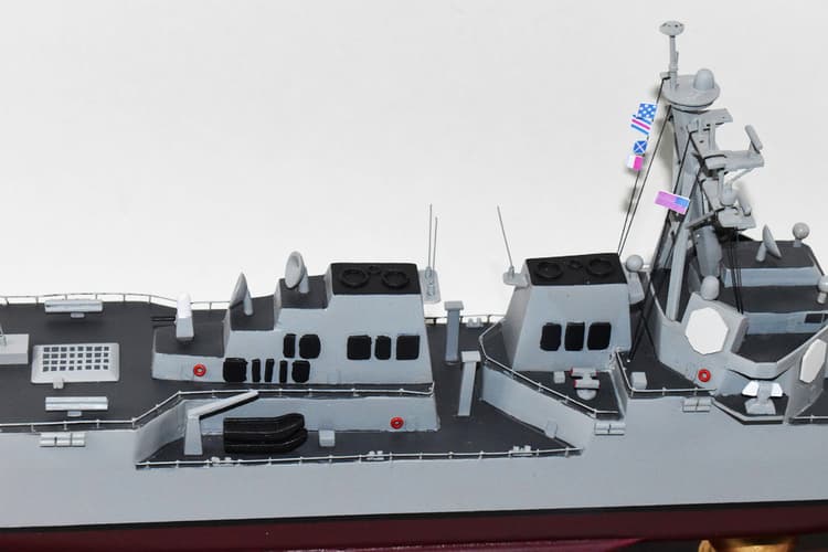 USS Carl M. Levin (DDG-120) 24-inch Mahogany Model