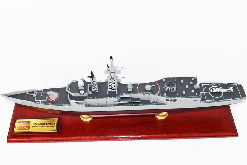 USS Boone FFG-28, 24 inch Mahogany Model
