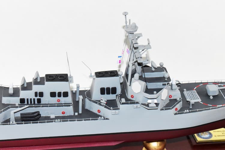 USS Harvey C. Barnum Jr. (DDG-124) 24-inch Mahogany Model