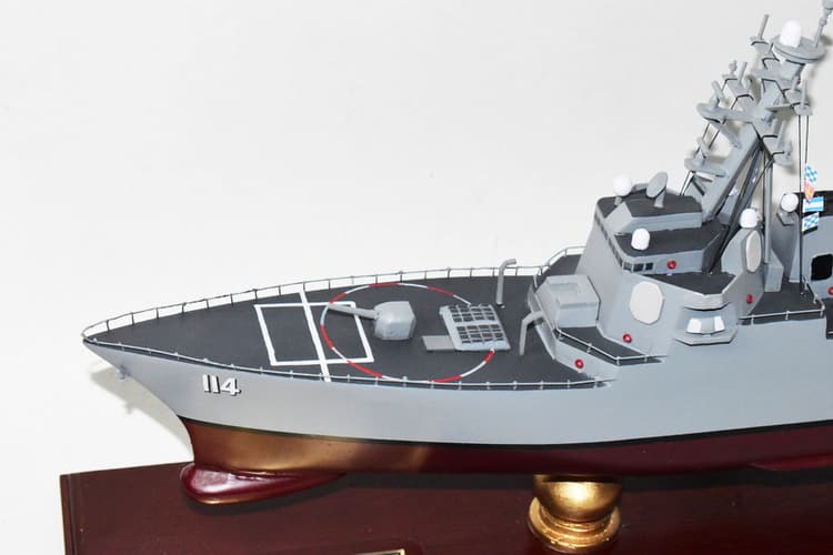 USS Ralph Johnson (DDG-114) 24-inch Mahogany Model