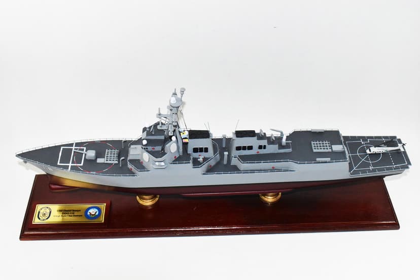USS Daniel Inouye (DDG-118) 24-inch Mahogany Model