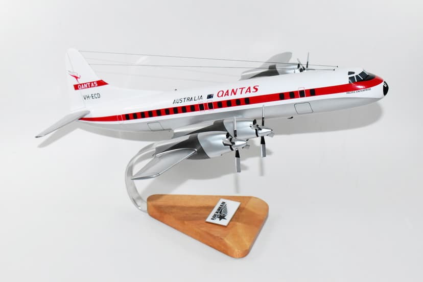 Lockheed Martin® L-188C Electra, Qantas, 18-inch Mahogany Model