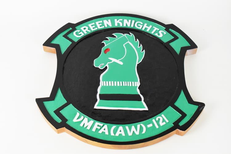 VMFA(AW)-121 Green Knights, Plaque