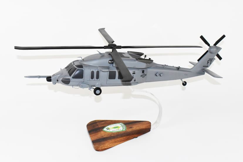 Sikorsky® HH-60W Jolly Green II, 41st Rescue Squadron, 18 inch Mahogany Model