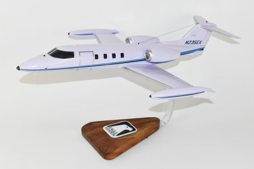 Eagle Aviation, Lear 35 N235EA, 18 inch Mahogany Model
