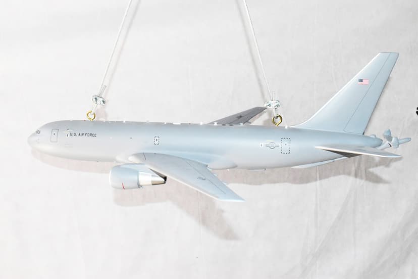 905th ARS, KC-46 Pegasus, 28 inch Lx 27"Mahogany Model
